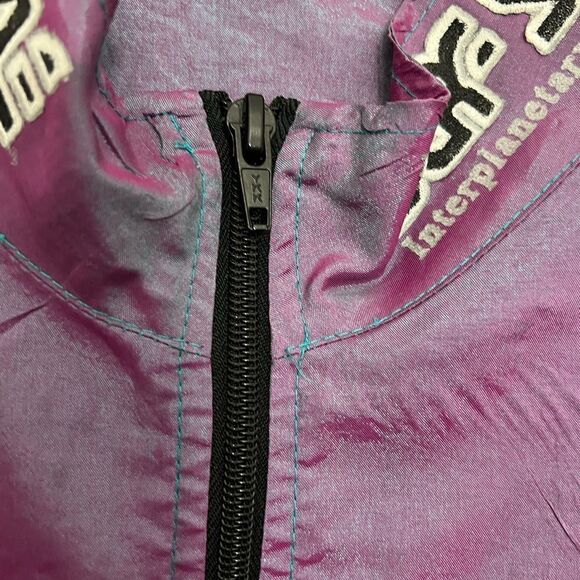 Vintage 90’a Metallic Surf Style 1/4 zip Interplanetary Body Gear jacket. OSFA. - Picture 4 of 15